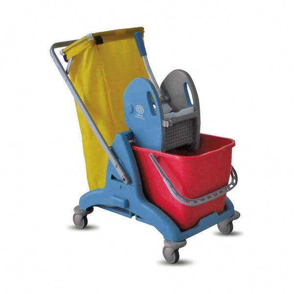 Galeata profesionala 25 l cu cadru din plastic si storcator profesional